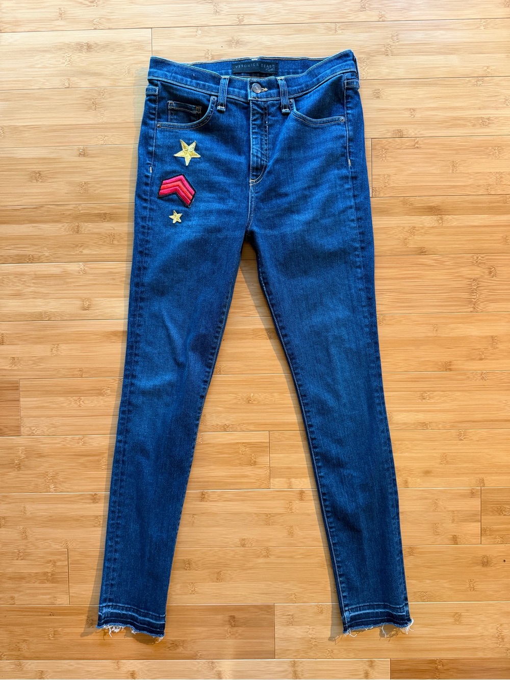 Veronica Beard Kate Patch Skinny Jeans – Size 27